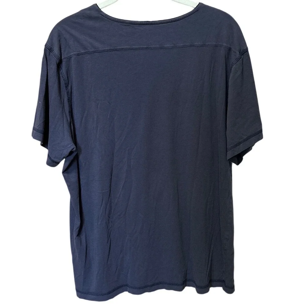 Daniel Buchler T-Shirt Large Gray Peruvian Pima Cotton V-Neck Loungewear